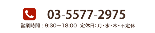 電話番号 03-5577-2975